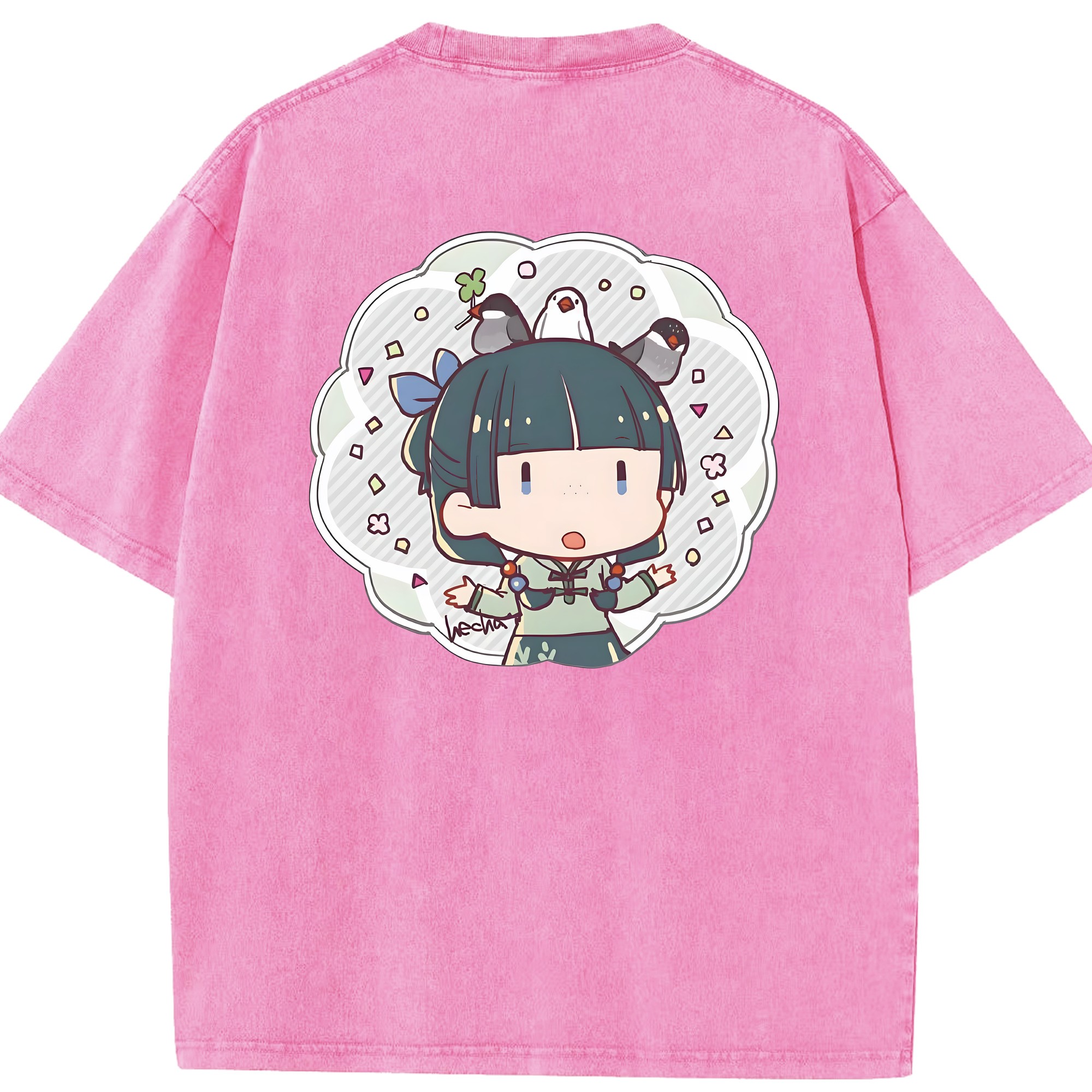 （画像用） 薬屋のひとりごと The Apothecary Diaries 綿100% ヴィンテージ風 半袖Tシャツ（背面プリント）